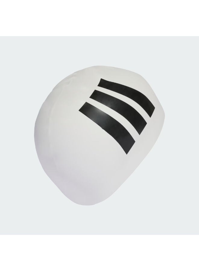 Adidas Adults 3-Stripes Swim Cap - Image 2